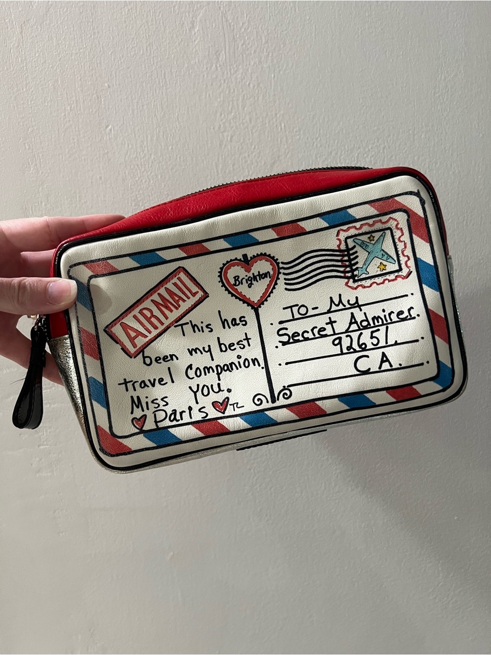 Brighton airmail travel case bag